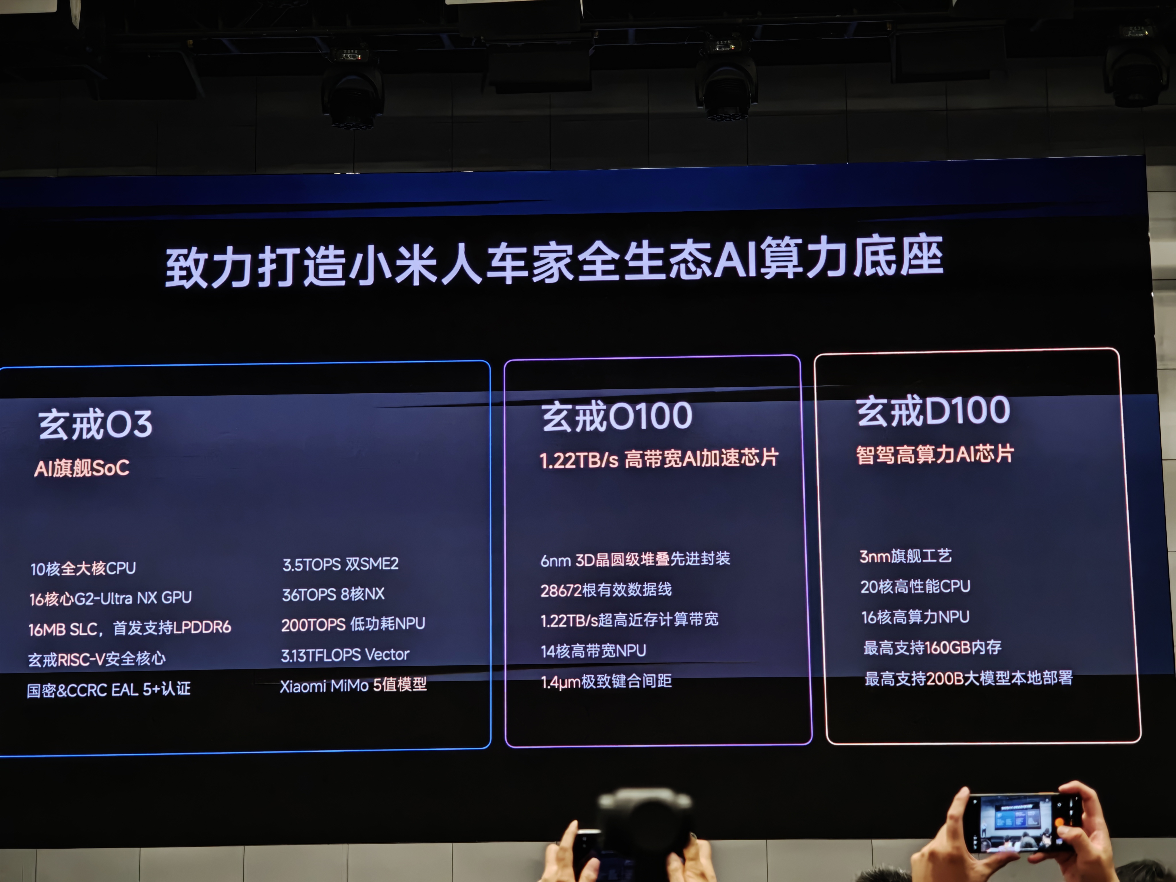 小米玄戒芯片全面亮相：O3、O100、D100三芯齐发，全面拥抱AI